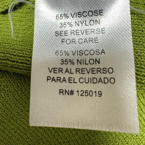 Joseph A. Vibrant Green Fitted Tank Top with Square Neckline size Medium - Picture 8 of 9